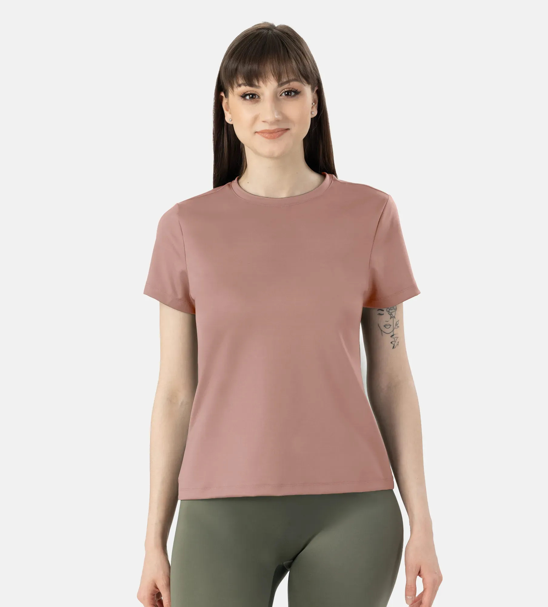 Second-Skin T-Shirt aus Nylon-Elasthan