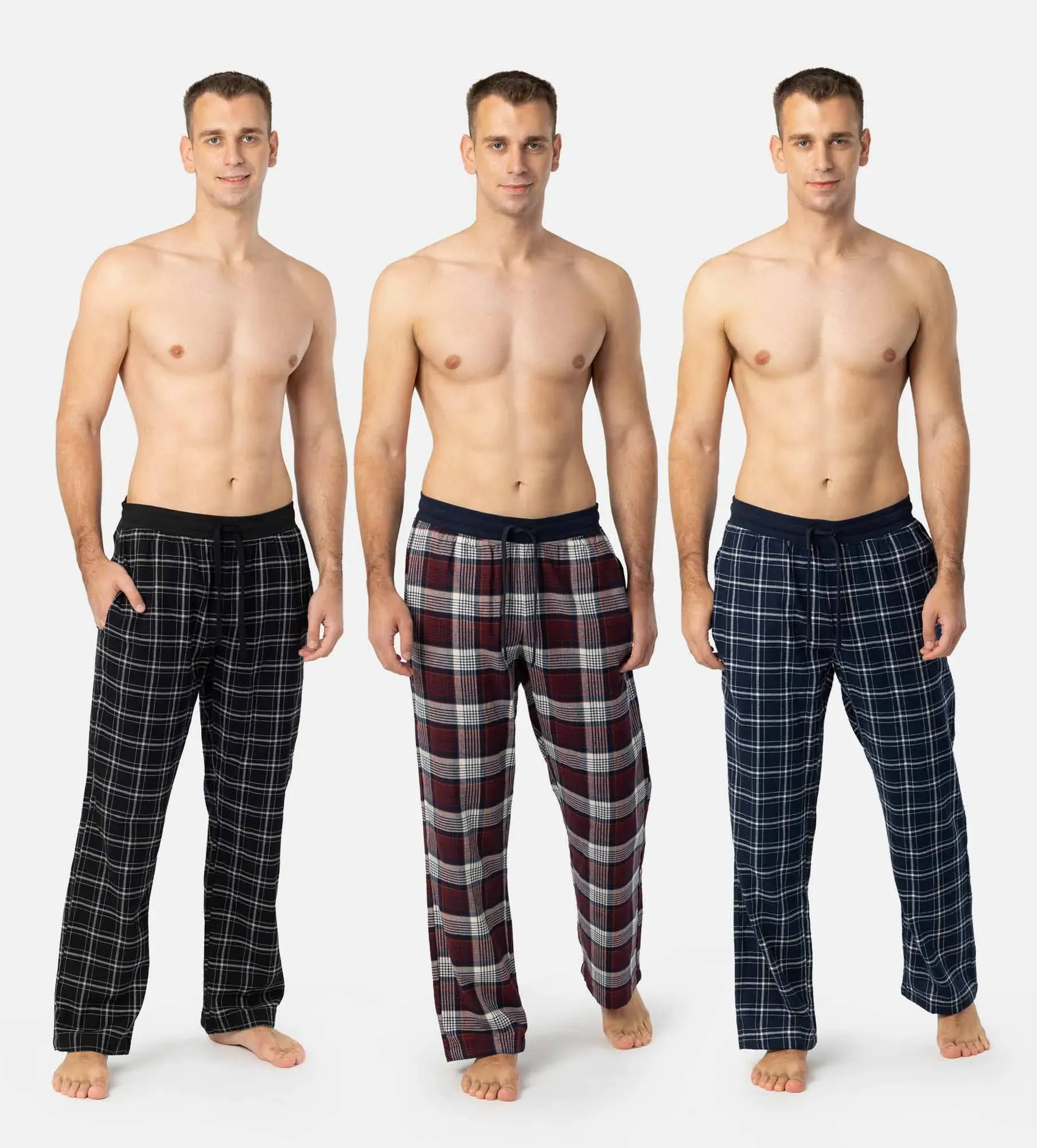 Pyjamahose für Herren - Nachtwäsche - 3 Stück