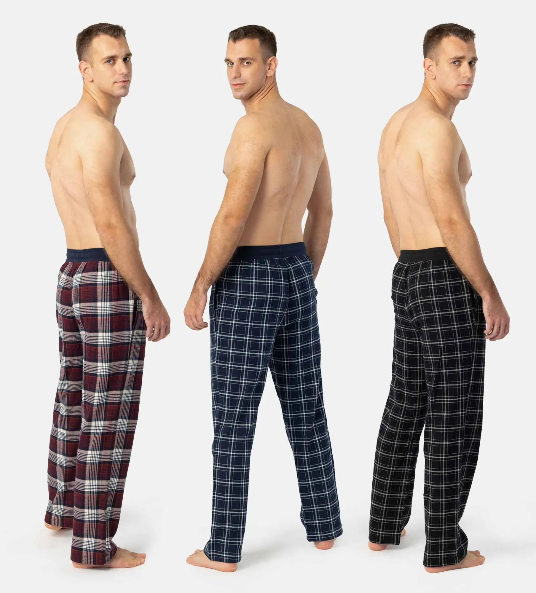 Pyjamahose für Herren - Nachtwäsche - 3 Stück