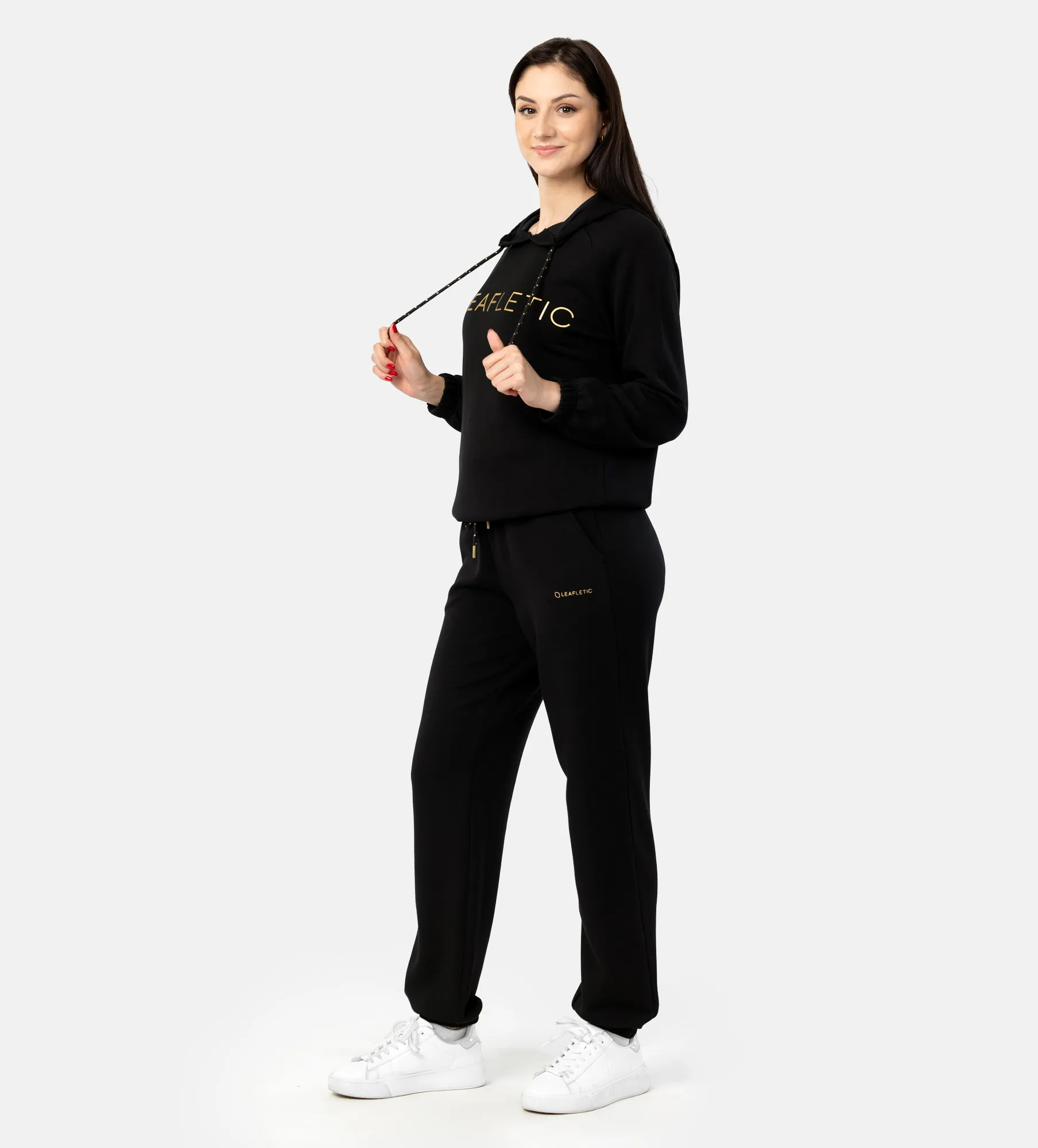 Cropped Kapuzenpullover und jogginghosen für Damen