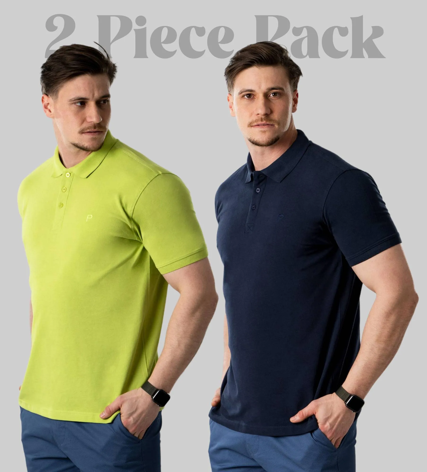 Poloshirts für Herren 2 Stück