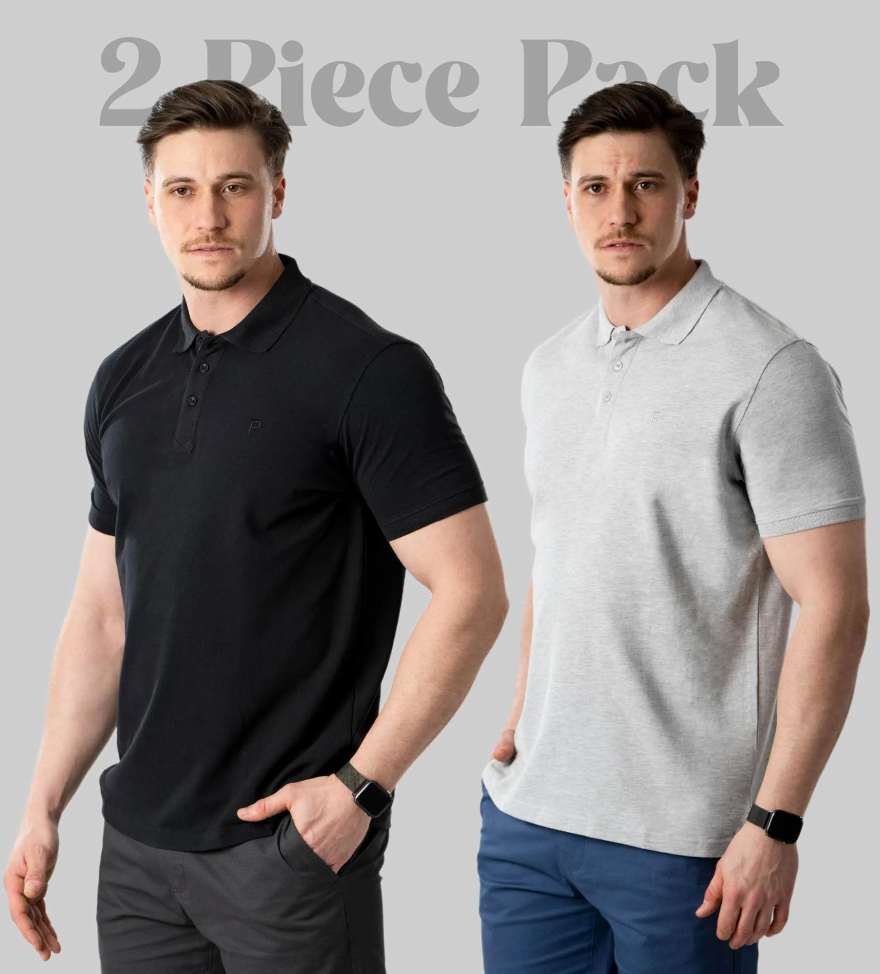 Poloshirts für Herren - 2 Stück