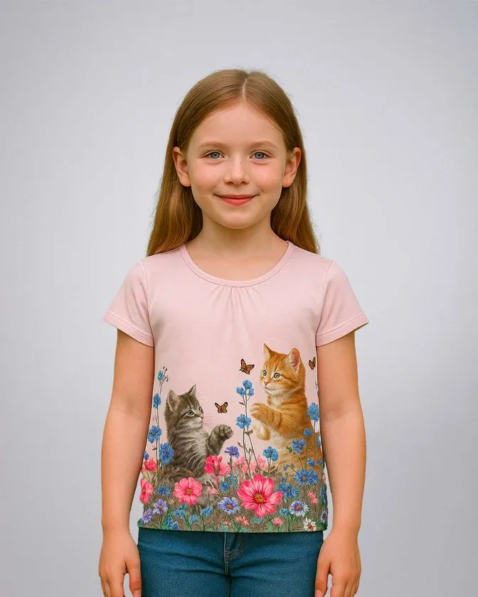 T-Shirt für Mädchen mit Print