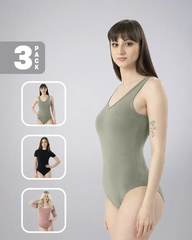 Bodys für Damen - 3 Stück