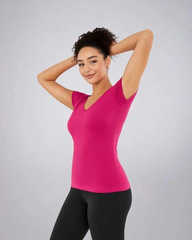 Kurzen Ärmeln T-shirt für Damen mit Print