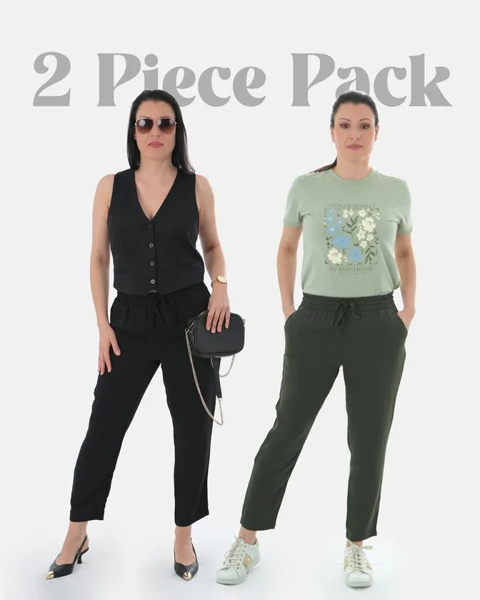 Pyjamahose für Damen - 2 Stück