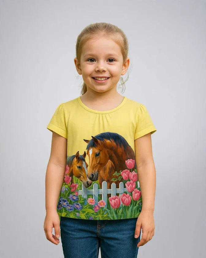 T-Shirt für Mädchen mit Print