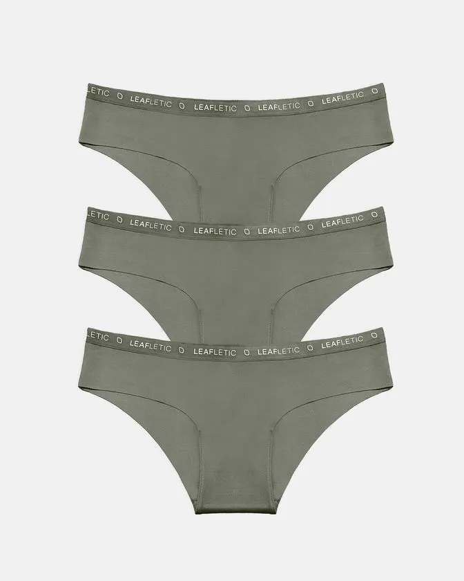 3er-Pack Hipster-Slips für Damen aus Nylon und Elasthan