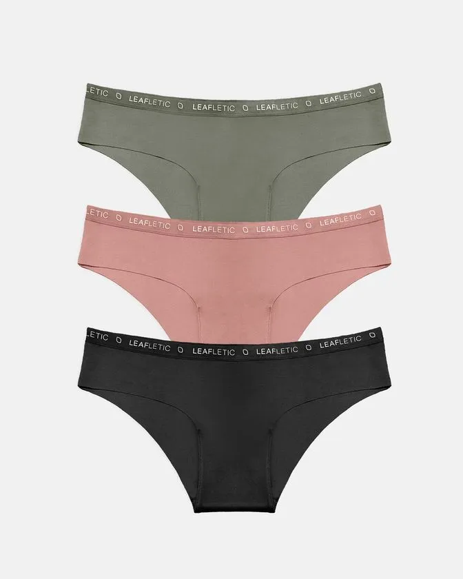3er-Pack Hipster-Slips für Damen aus Nylon und Elasthan