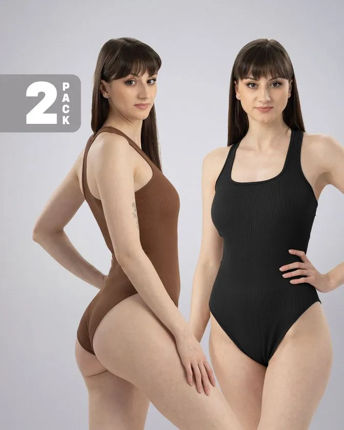 Shapewear Bodys für Damen - 2 Stück