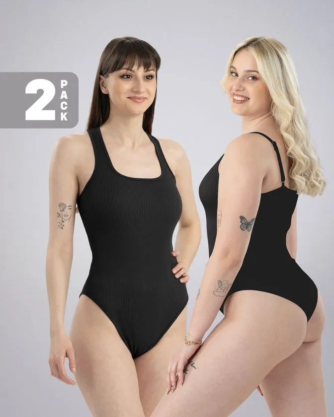 Shapewear Bodys für Damen - 2 Stück
